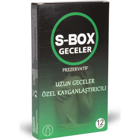 S-BOX Geceler Özel Kayganlastiricili Prezervatif 12'li  resmi