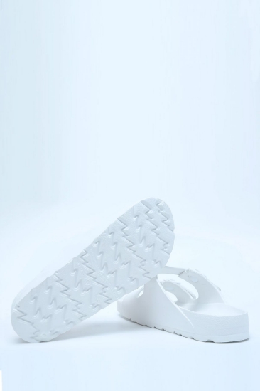 Kifidis Aqua Unisex Çift Bantli Plaj Terligi Beyaz resmi